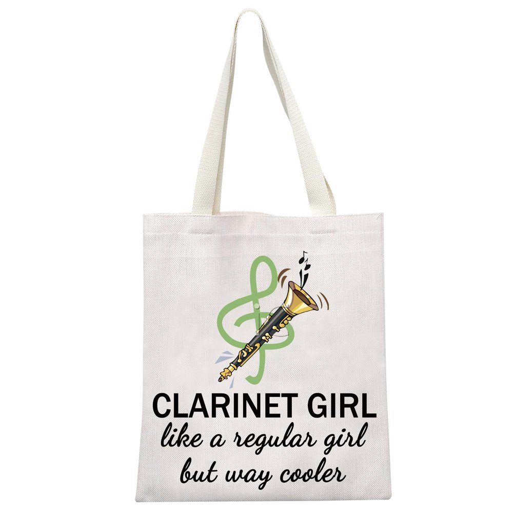 GJTIM Clarinetist Gift Clarinet Player gift Clarinet Lover Tote Bag for Clarinet TeacherClarinet Tote